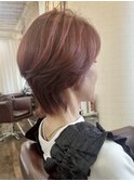 シアーベージュ×ショート