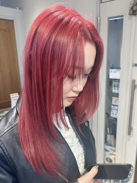 テトラ バイ ネオリーブ 横浜西口店(tetra by neolive) ぱきっとチェリーレッドカラー＊*【横浜/横浜】