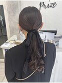 タイトポニーテールアレンジ