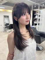 クレム 博多駅店(ChLem) ミディアムレイヤー 艶カラー 暗髪 韓国風 髪質改善 福岡美容室