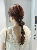 ヘアセット/編みおろし/結婚式/お呼ばれ