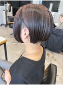 半分刈り上げ毛量ダウンスタイル