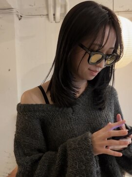 レイヤーカット/暗髪/バイカルテ