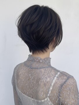 大人可愛い30代40代50代小顔◎マッシュショート丸みショート