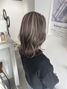 アヴァンス なかもず店(AVANCE.) 大人ミディアム×3Dハイライト×グレージュカラー♪