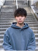 ツイストスパイラルマッシュショートツーブロック刈り上げ