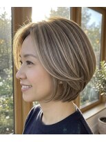 ジャンクス&nbsp;【脱・白髪染め】白髪ぼかしハイライト、フルバージョン♪