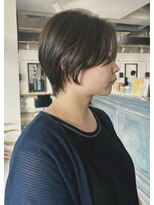クイン(qin)&nbsp;コンパクト丸みショート×中明度ブラウン