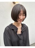 【favori 自由が丘】レイヤーボブ ミニボブ オリーブカラー