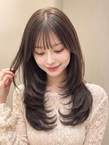 シュガーアンドソルト 垂水(SUGAR&SALT)&nbsp;韓国風レイヤーカット/小顔カット/顔周りレイヤー/透明感カラー
