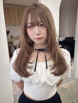 ヴィンスジオ 岐阜駅南(vince gio)&nbsp;ブリーチなしダブルカラー/ロングレイヤー/レイヤーカット