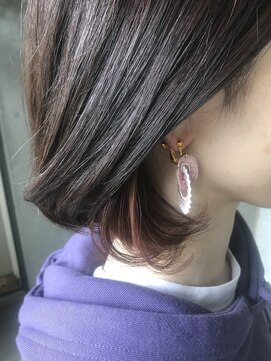 リッカ(ricca) ボブ&ピンク系インナーカラー