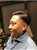 サイドパート　フェードカット
