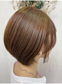 コンパクトショートハイライトケアカラーツヤカラー