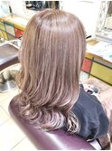 ダブルカラー☆大人可愛いシルバーベージュ☆