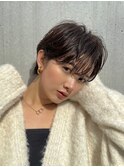 暗髪×小顔コンパクトショート