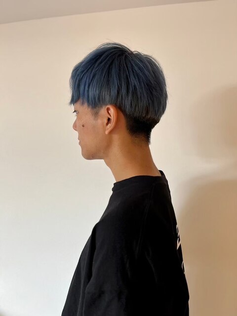 MEN'SHAIRアッシュブラックベリーショートツーブロック