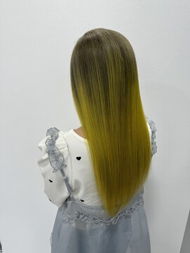 エクラヘア(ECLAT HAIR) イエロー×グラデーションカラー