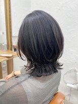 ミッシェル アフロート(michelle afloat)&nbsp;乾かすだけで簡単◇デジタルパーマ◇ひし形外ハネStyle◇