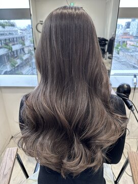 アイヴィ 表参道(IVY) ブリーチなし透明感オリーブカラー【肥田亜沙美】