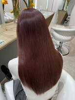 ベル(BHEL) ミルクティーベージュピンクベージュカラー顔周りレイヤー30代