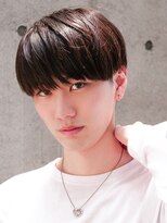 エルマーク 天王寺(L-MARK)&nbsp;黒髪マッシュナチュラルマッシュメンズヘア韓国ツーブロック