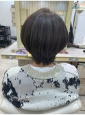 大人可愛い30代40代50代★大人ナチュラルマッシュショートボブ