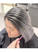 神戸三宮　ハイライトバレイヤージュ　白髪ぼかし対応可