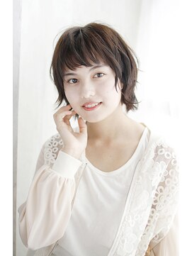 アウラ(Aula by marbles) ダークブラウン/ゆるふわパーマ/レイヤーショート[横浜]