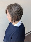 白髪ぼかしショート