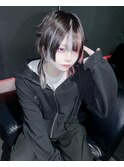 ウルフカット／シールエクステ／メッシュ／襟足長さ出し