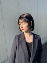 ケイズプラス(K's PLUS) 切りっぱなしぱっつんボブ