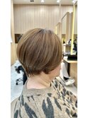 30代40代50代丸みショートボブ