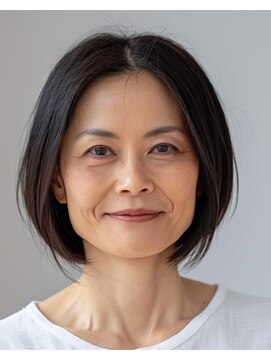 ラクレール 五香 ショートボブ50代サラサラ【松戸#五香#白髪染め#カラー専門店】