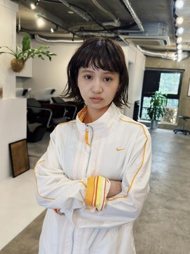 ヒュージ 表参道(huge) レイヤーボブ/ショートボブ/ニュアンスパーマ/前髪カット/カラー