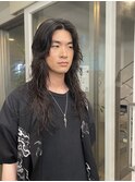 メンズロングウルフ