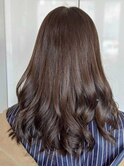 艶感ロングウェーブ/髪質改善ロング/韓国っぽヘア/透明感カラー