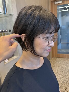 エリマ 調布(elima) ショートボブマッシュショートコンパクトショート大人女性40代