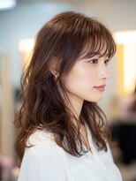 ノラキチジョウジ(NORA KICHIJOJI)&nbsp;くびれミディアムレイヤーカットウルフボブボブパーマ前髪パーマ