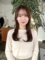 ガーランドギンザ(Garland Ginza)&nbsp;セミロングレイヤーカットシースルーバングレイヤーカット