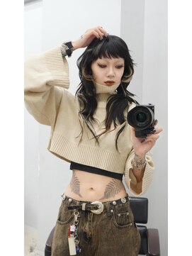 ヴァーディ オモテサンドウ(Vardy omotesando) mike/三毛猫カラー デザインカラー ハイレイヤー 表参道