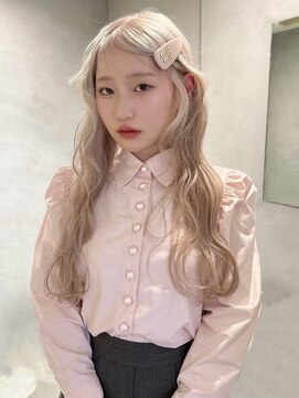 ペレ 梅田(PELE) イメチェン/ピンクベージュ/アンブレラカラー/前髪/梅田