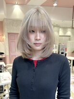 リー 梅田(Lee)&nbsp;Ryosuke/ブリーチ二回/ミルクティー/ホワイトベージュ