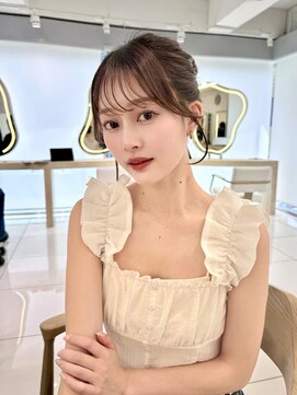 エジョン 三鷹店(Aejon) 顔周り/韓国レイヤー/シースルーバング/ヘーゼルブラウン