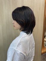 リファインド(REFINED) ウルフレイヤー×ワンカールニュアンスパーマ 五十嵐