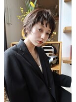 クラン バイ ヘッドライト 栄店(clan by HEADLIGHT)&nbsp;栄/くせ毛ショートヘア/ショートパーマ/透明感カラー