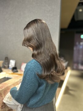 ペレ 原宿(PELE) ダークパープルナチュラルショート夏のヘアアレンジ原宿