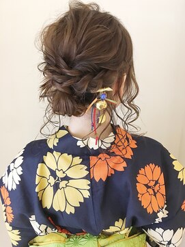 ネオリーブ クタ 町田店(Neolive kuta) 【Neolive  Kuta 町田】編み込み浴衣ヘアセット