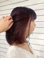 ビーヘアサロン(Beee hair salon) 【渋谷カラーBeee/安部 郁美】インナーカラーワインレッド