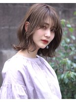 アトリエ フェム(atelier.fem)&nbsp;atelier.fem　シアーグレージュ×シースルーバングミディ